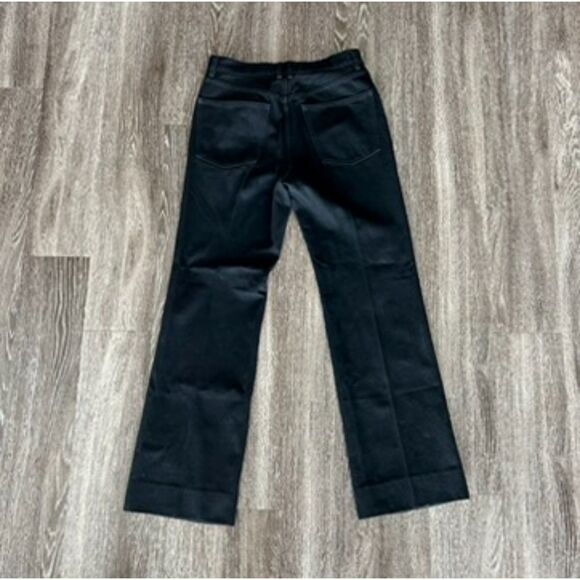 NWT Alexa Chung‎ for Madewell High-Rise Straight Jean 100% Cotton Black Denim 28 - Picture 5 of 14